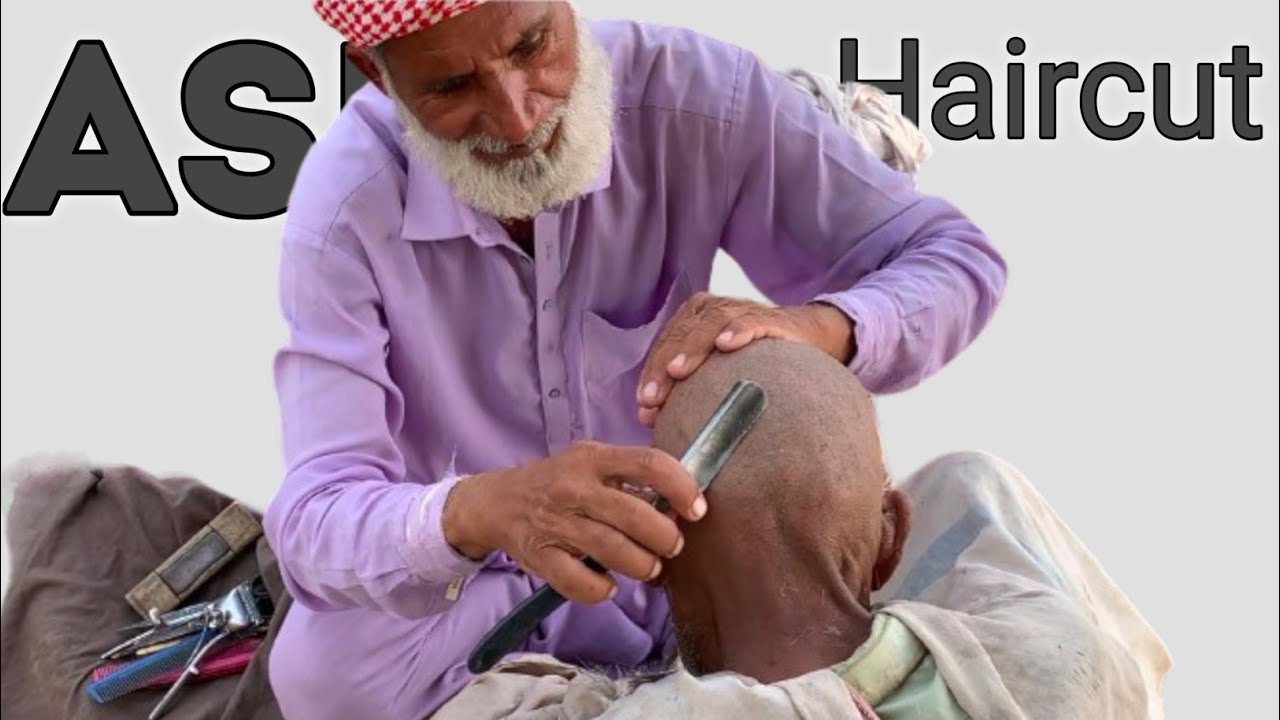 ASMR Hair Cutting With Old Man And Old Barber
