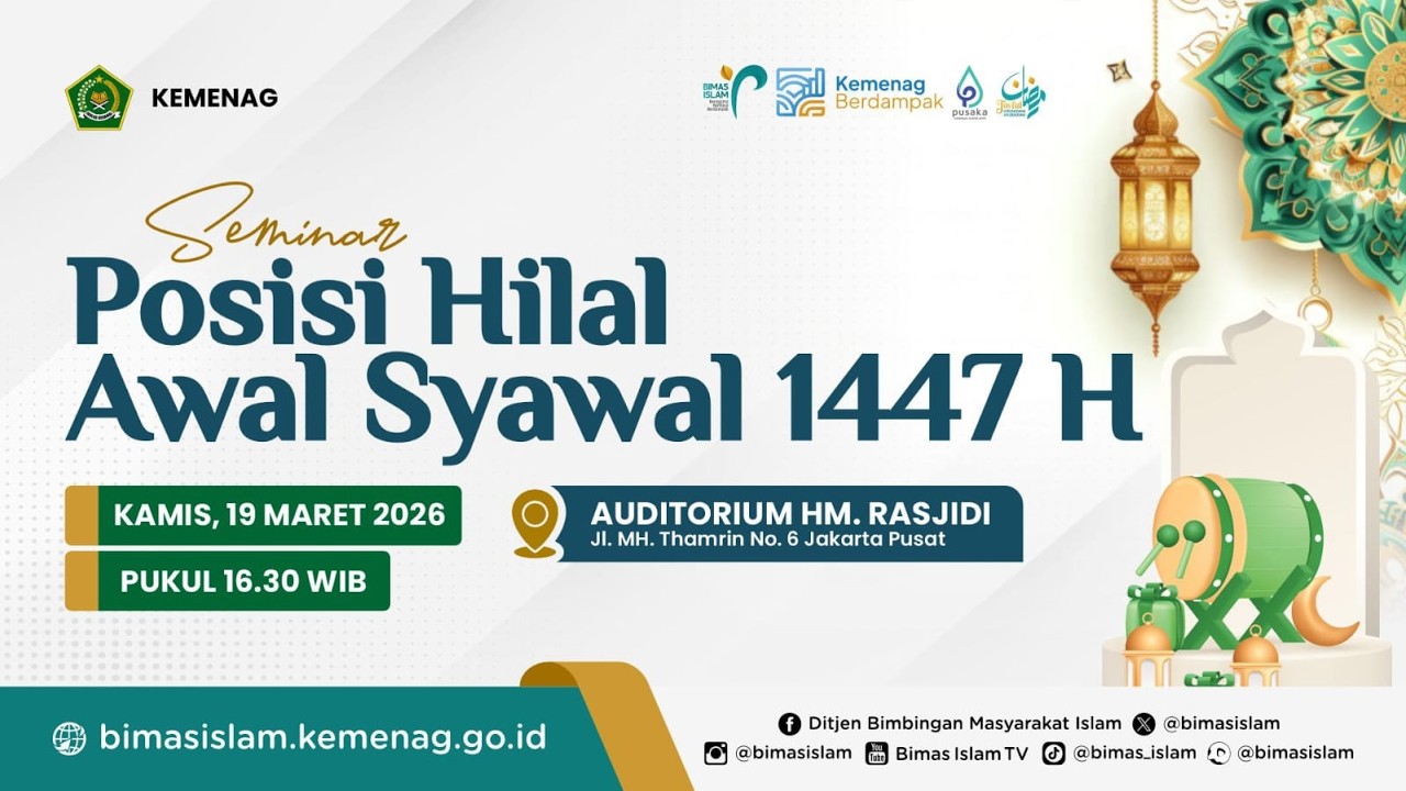 🔴LIVE !! SEMINAR POSISI HILAL 1 Syawal1447 H
