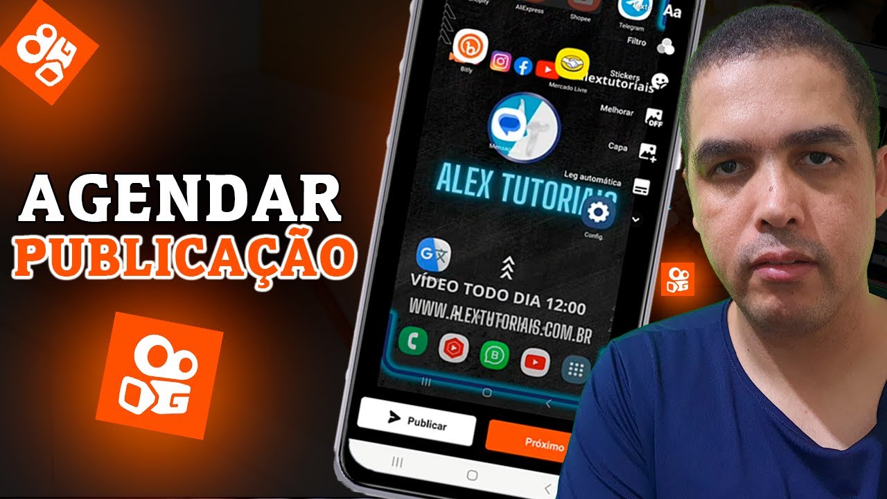 Como agendar Publica&ccedil;&atilde;o no Kwai Alex Tutoriais