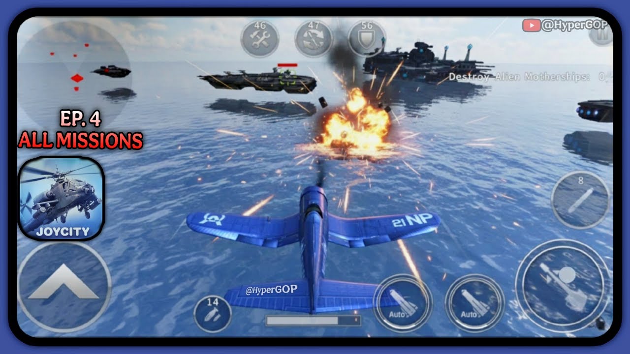 Gunship Battle Helicopter 3D – EP 4 | Missions 1–9 Gameplay – Corsair Challenge (Android, iOS)