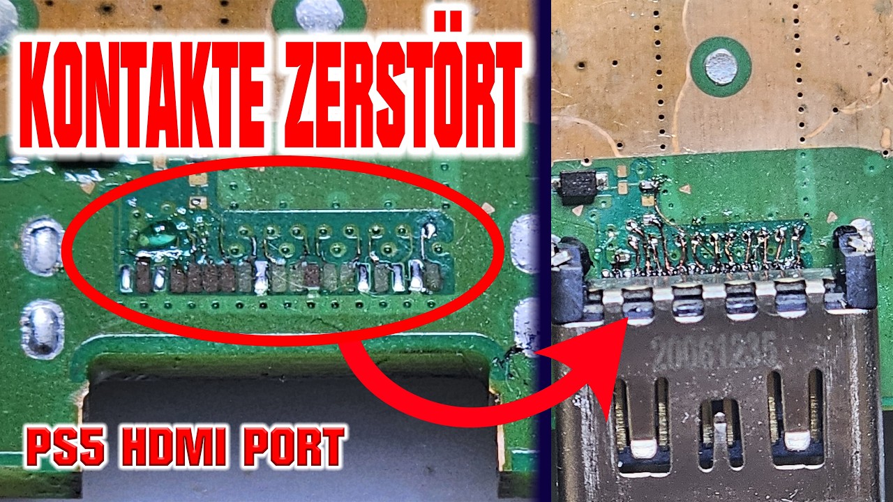 PS5 HDMI Port reparieren überbrücken (Jumper / Brücke Löten) - Playstation 5