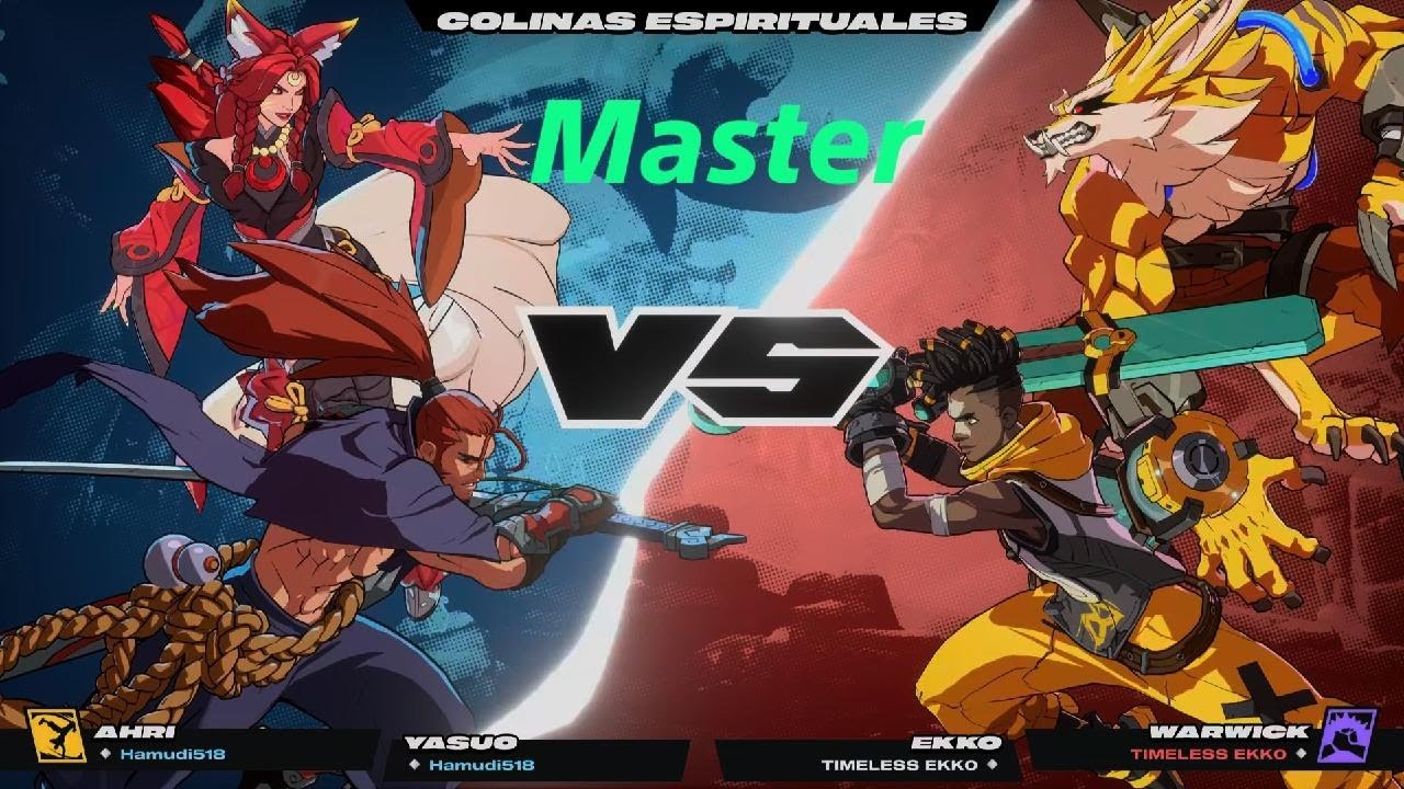 2XKO ~ MASTER ~ Ekko/Warwick Vs Yasuo/Ahri