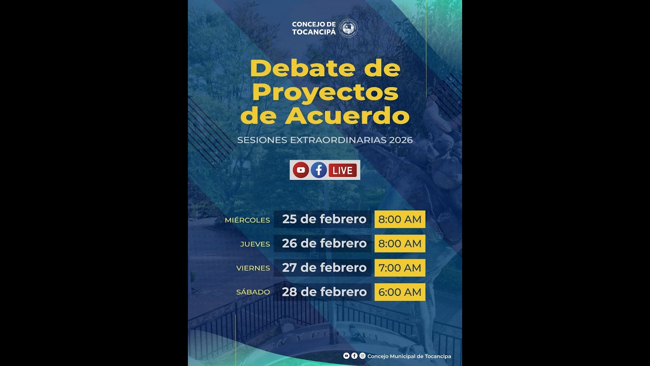 📌26 de febrero - Sesión extraordinaria