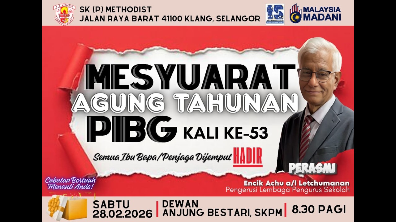 Tayangan Video sempena Mesyuarat PIBG Kali Ke 53