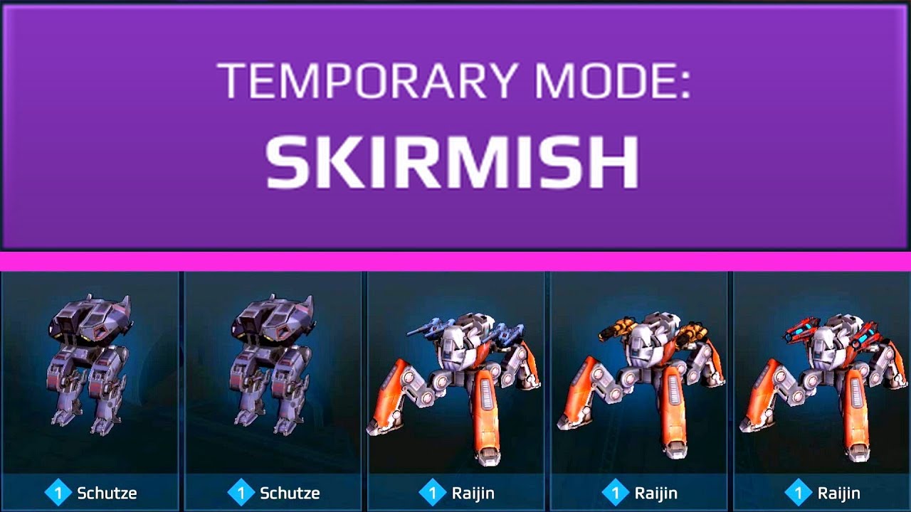 War Robots Skirmish Mode Gameplay Schutze Raijin