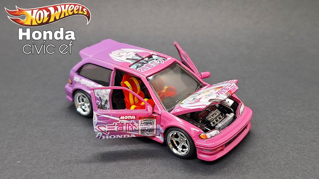 custom hot wheels honda civic ef
