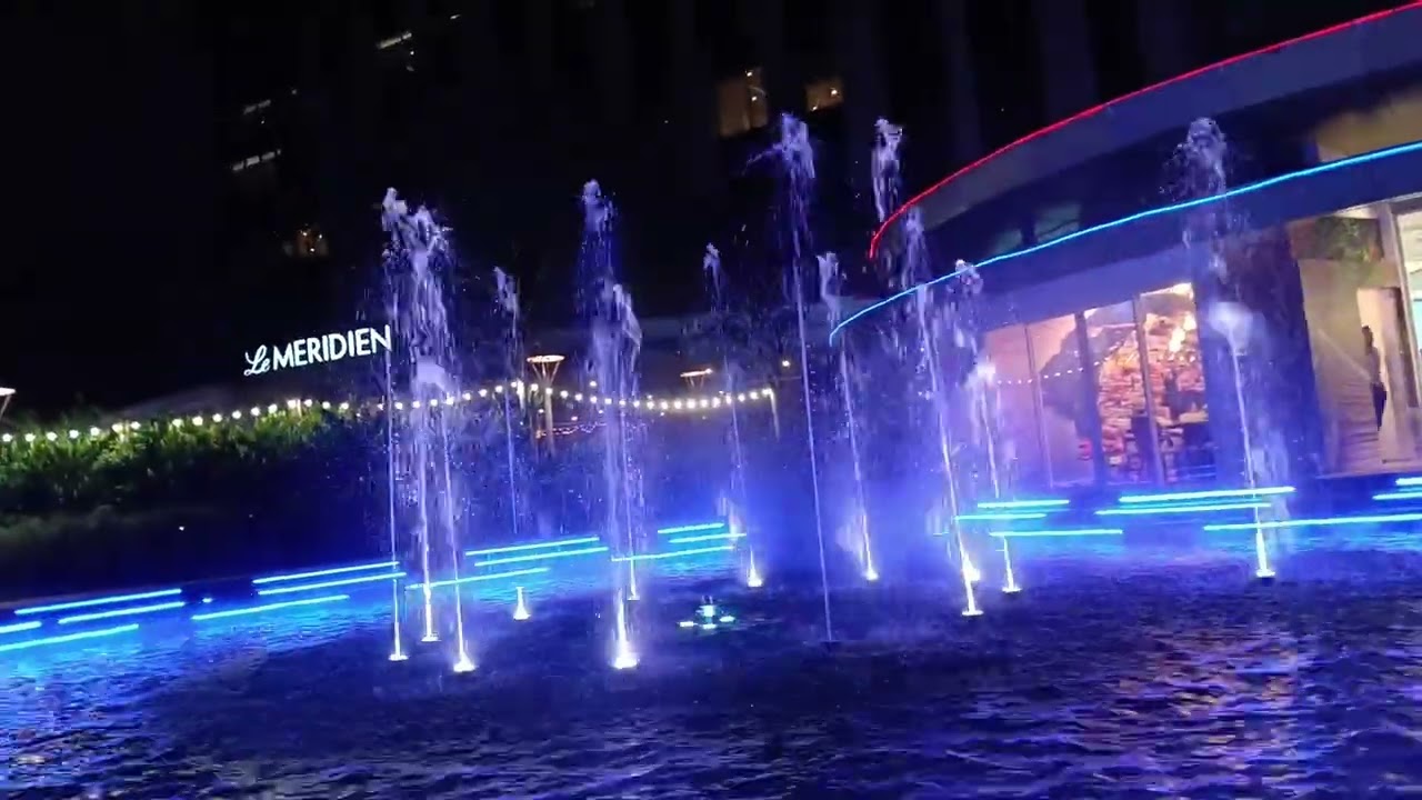 Ioi city mall fountain show :3 
