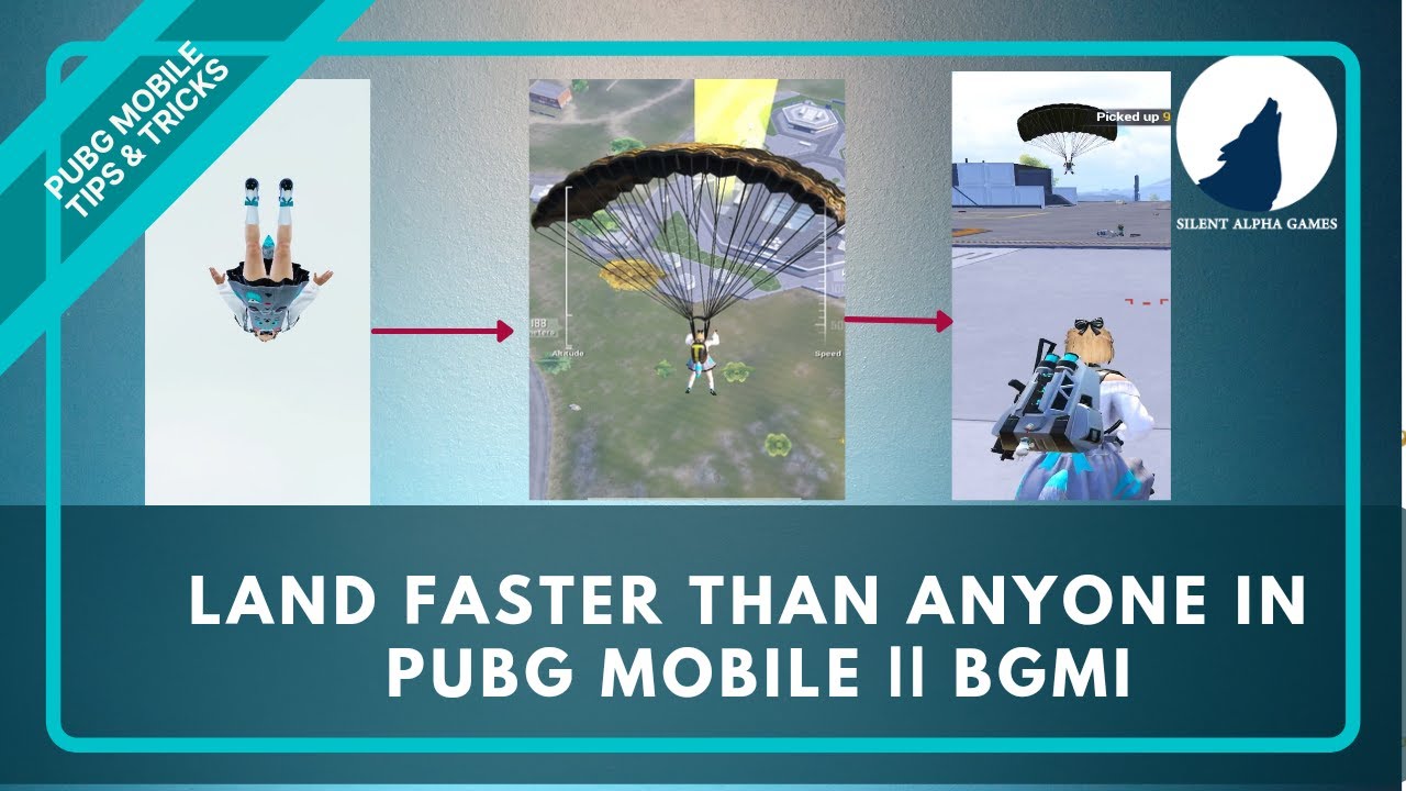 How to land faster than anyone in pubg mobile, Bgmi