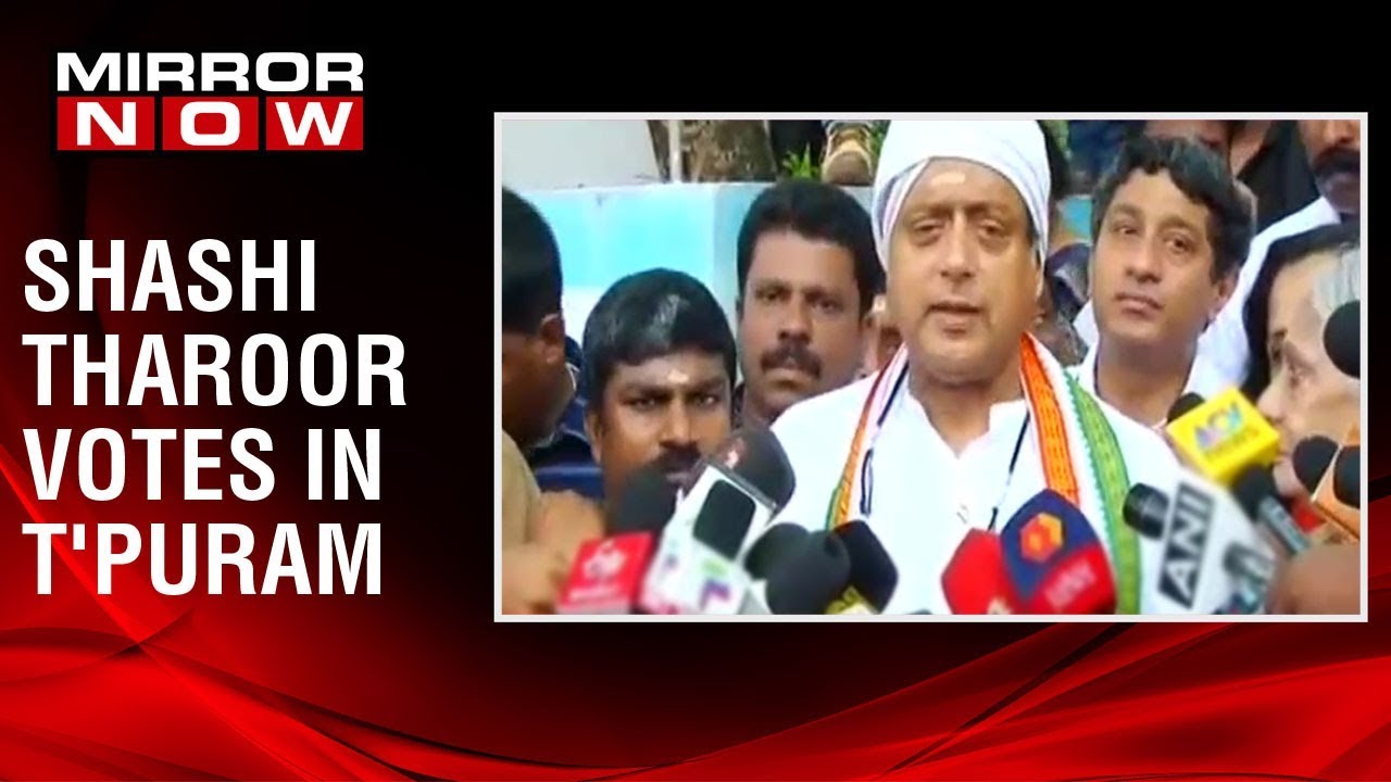Shashi Tharoor votes in Kerala's Thiruvananthapuram | 2019 Lok Sabha Elections Phase 3
