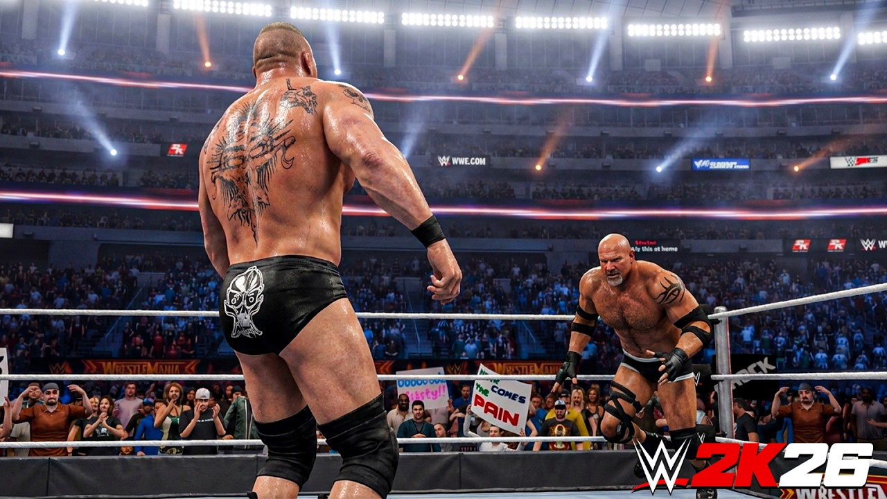 WWE 2K26: Brock Lesnar Vs. Goldberg New Gameplay Concept!