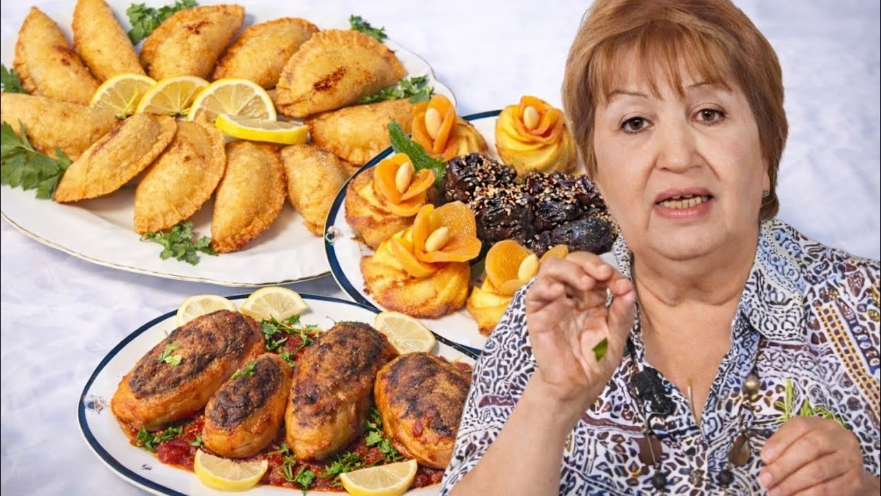 سوفلي مع بطاطا محشية وطاجين الحلو على طريقة سيدة رزقي | وصفات جزائرية و لا أروع 