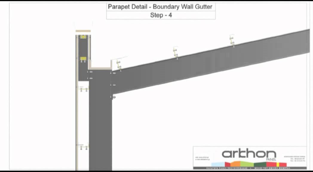 Arkhon Panel   Parapet Detail   Boundary Wall Gutter
