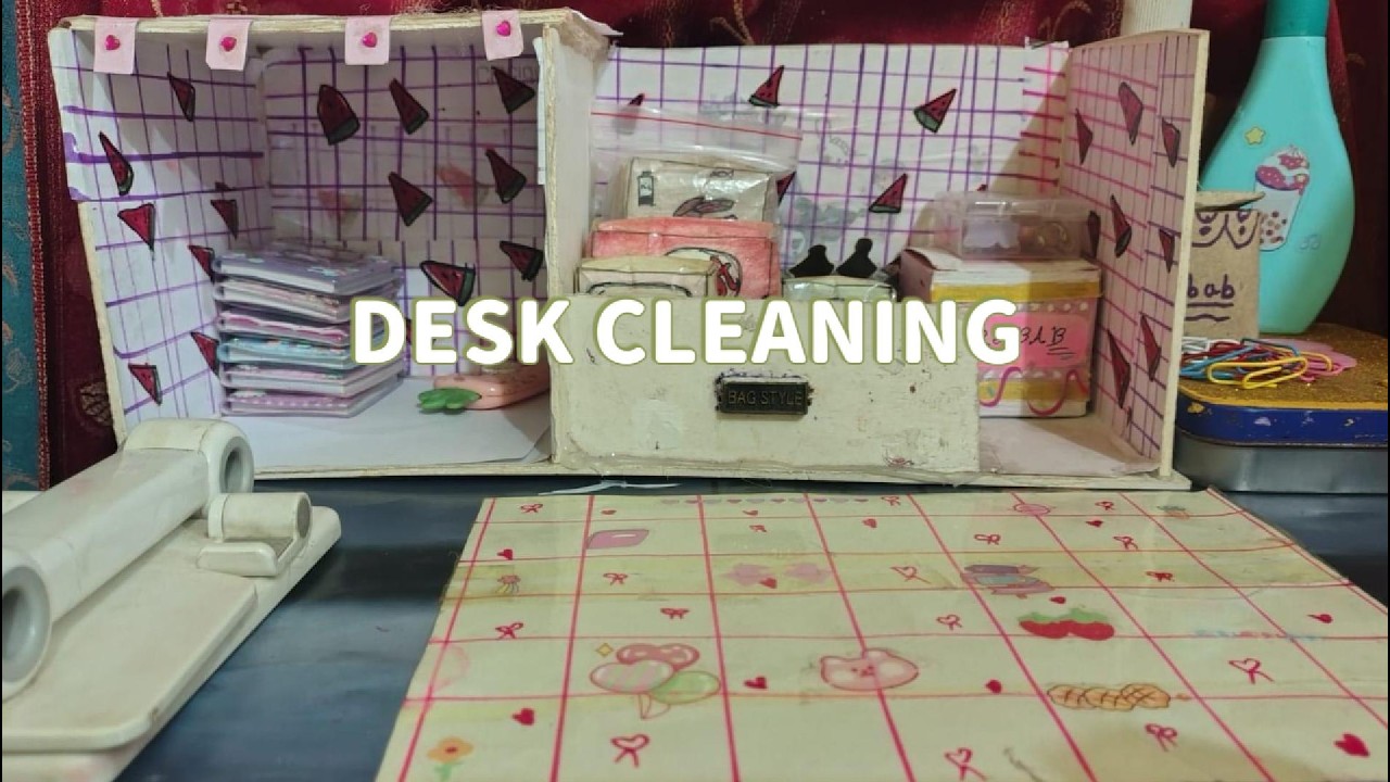 Desk Cleaning | Crafter Girl