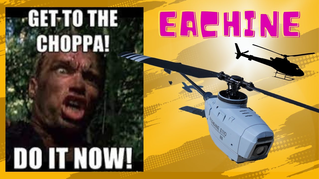 Military SPY DRONE! - Eachine E110 Sentry Drone - GET TO DA CHOPPER! 💥