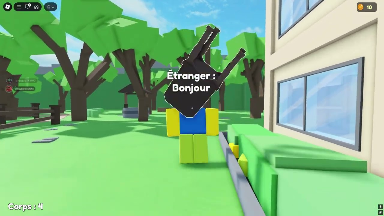 cacher un corp sur roblox