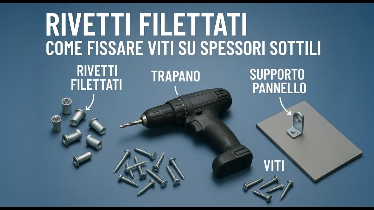 Rivetti Filettati - Come fissare Viti su spessori Sottili