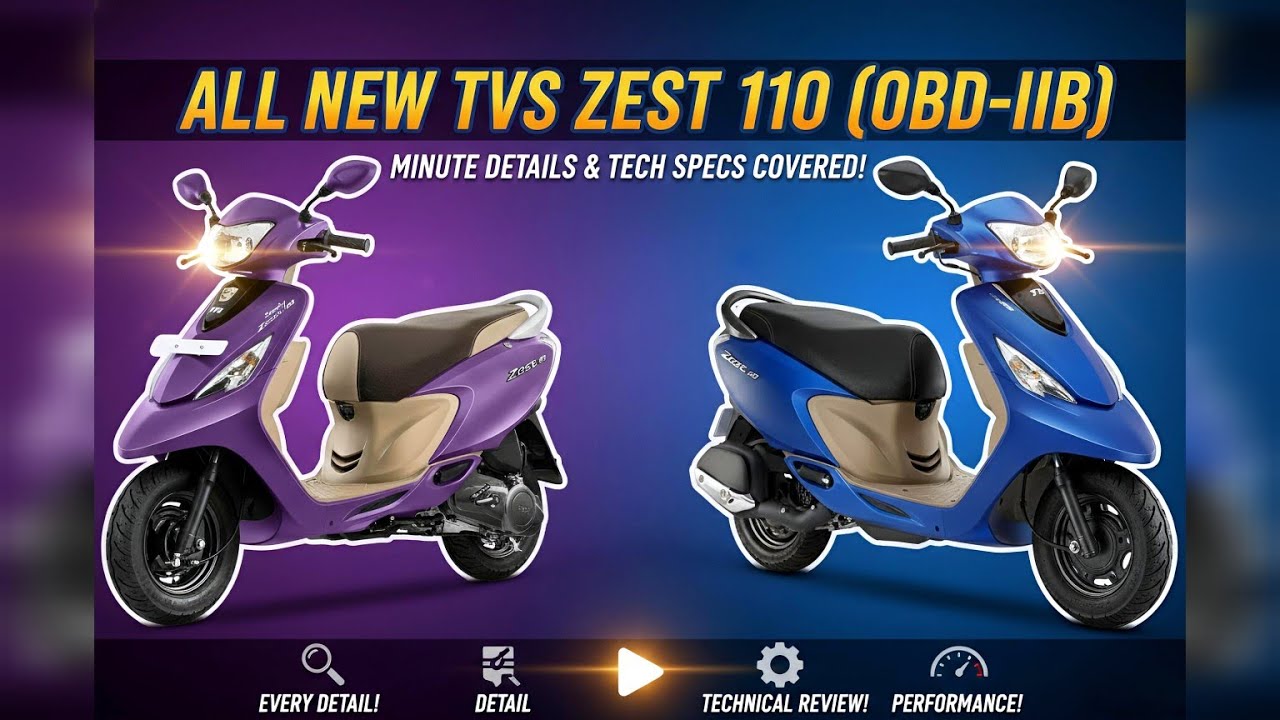 2025 TVS Zest 110 | OBD II B Model | Most Detailed Review 😊