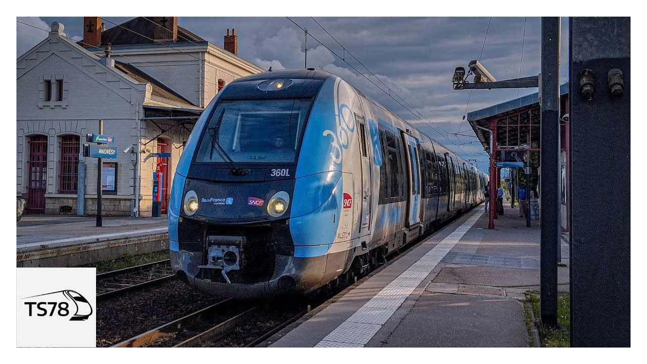 Compilation de trains sur la ligne Paris - Mantes via Conflans Sainte Honorine
