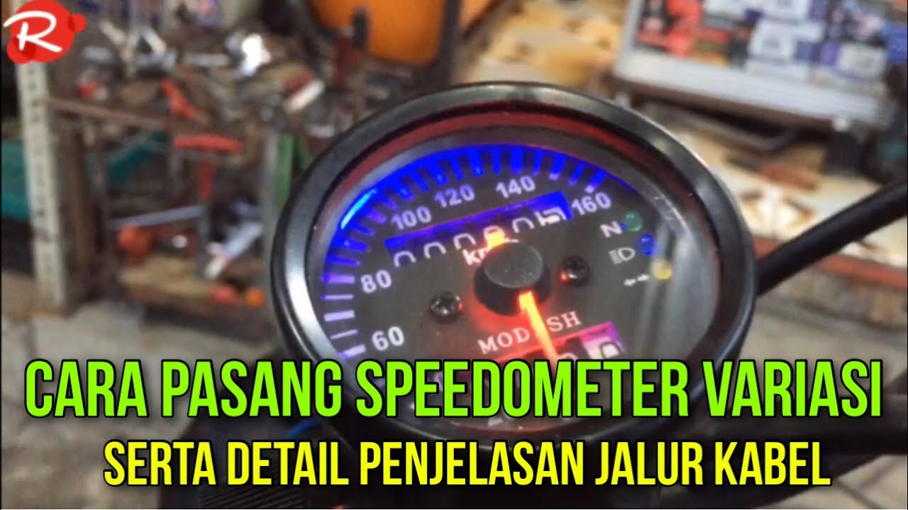 Cara pasang Speedometer Variasi || rangkaian Jalur Speedometer Variasi #rayhanmotorpku