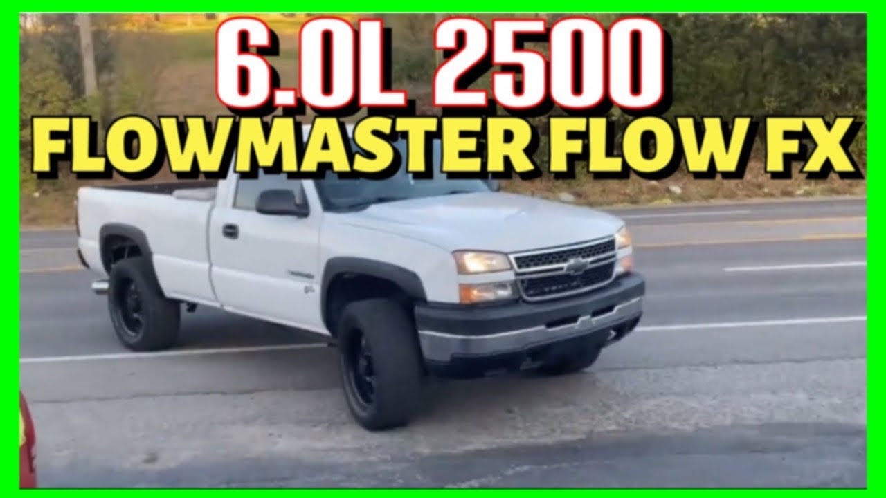 2007 Chevy Silverado 6.0L 2500 EXHAUST w/ FLOWMASTER FLOW FX!