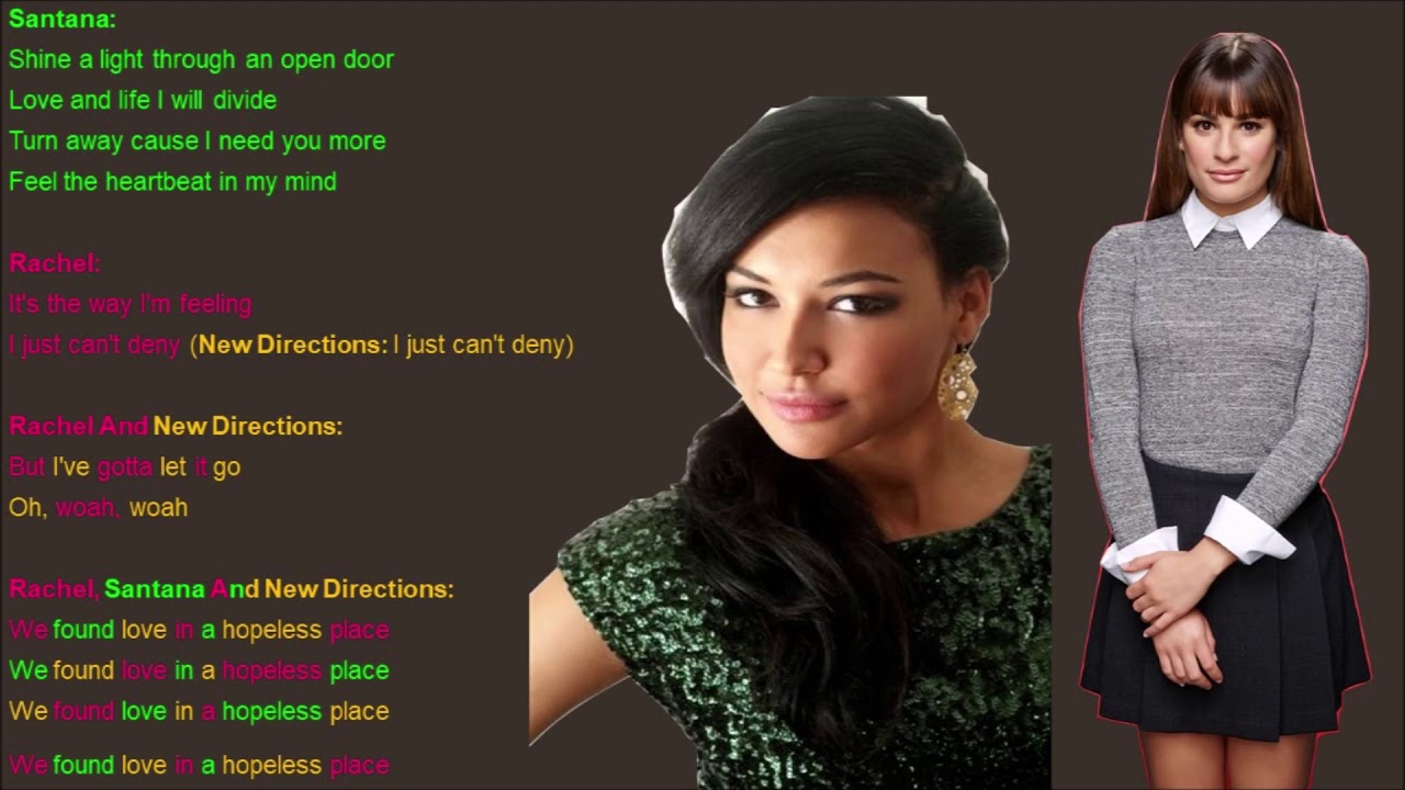 We Found Love Glee Lyrics