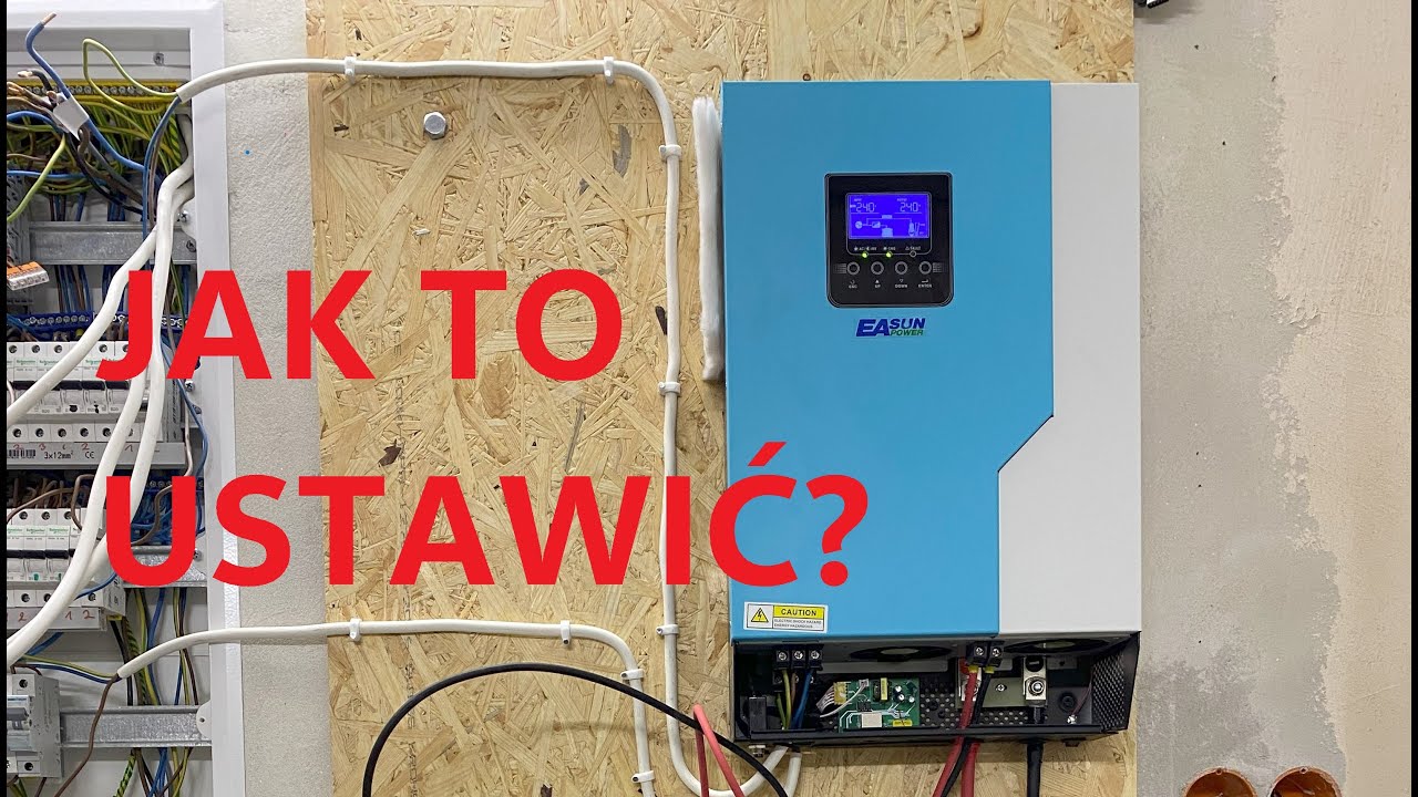 Konfiguracja inwertera falownika EASUN 3,5KVA