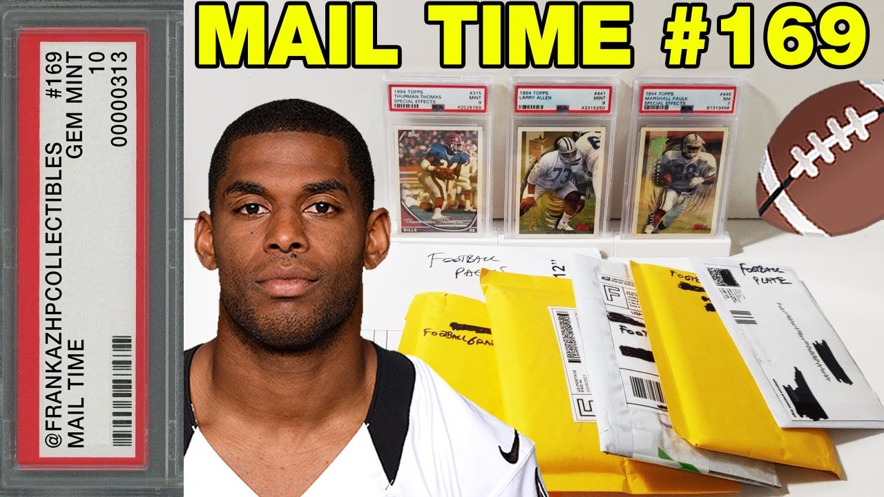 Football Mail Time with 3 Topps Printing Plates, 8 Topps Chrome Unopened Packs, & 2 Slabs (BGS  PSA)