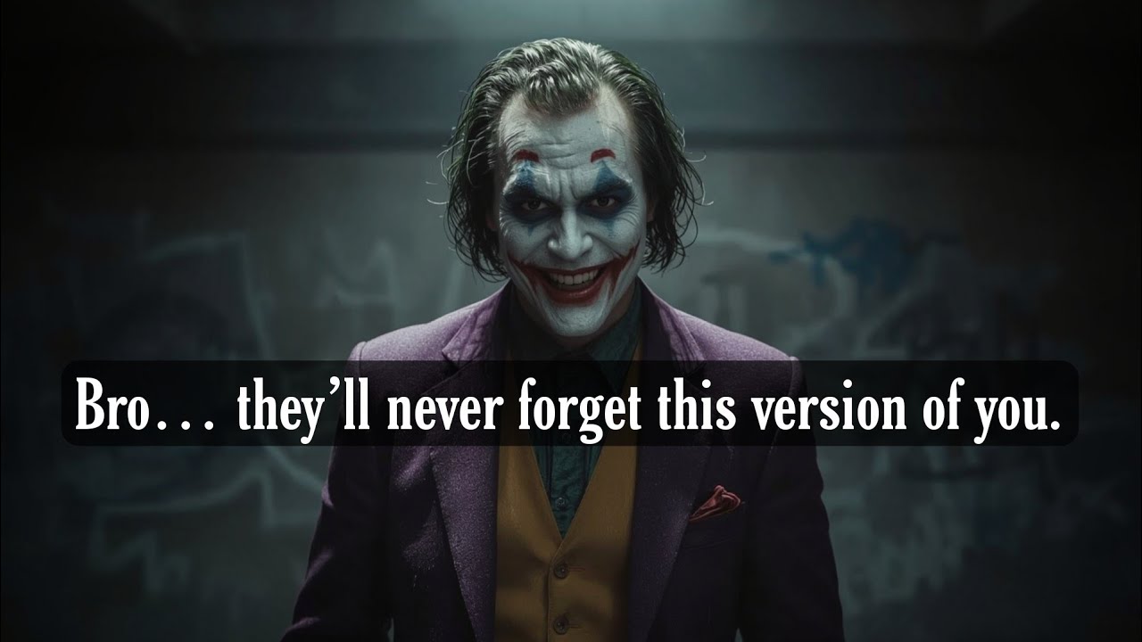You Just Did What No One Had the Guts to Even Think - Joker Speech  - Dark Motivation