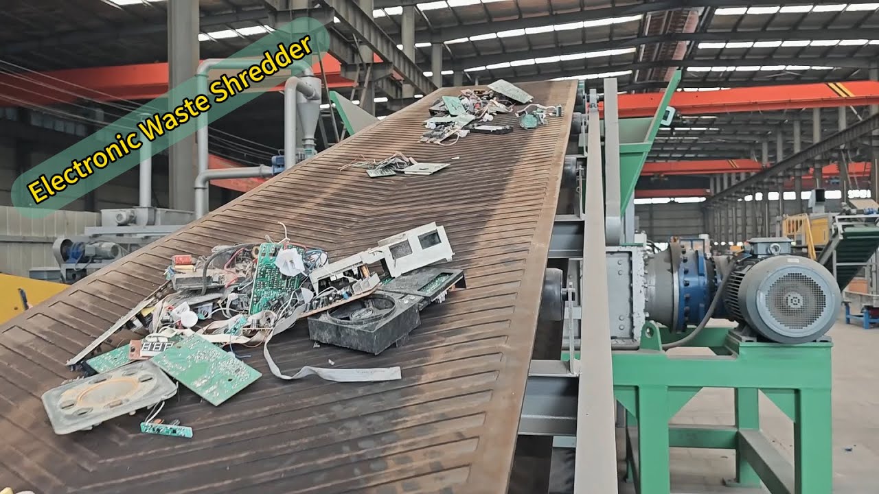 How to Preprocess E-Waste for Better Material Recovery? | Shredder Demo