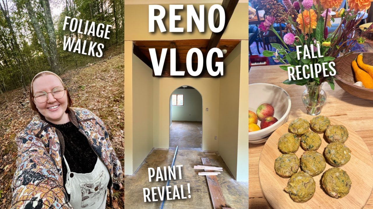 RENO VLOG | Демонстрация краски, разрывая синий ковер и наслаждаясь медленной осенью