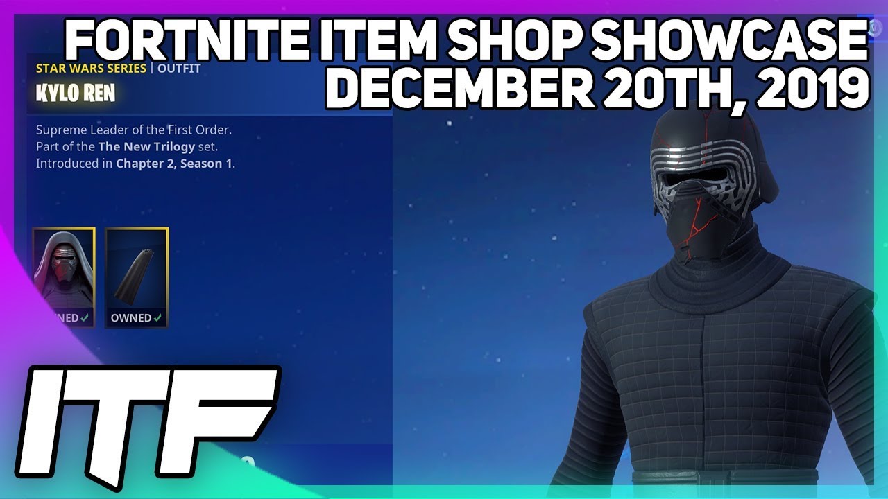Fortnite Item Shop *NEW* KYLO REN SKIN AND MORE! [December 20th, 2019] (Fortnite Battle Royale)