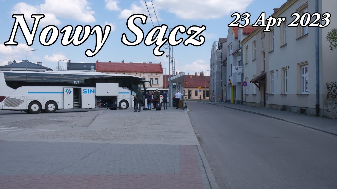 Spring Walk Nowy Sącz in Poland - April 2023 | Walking Tour