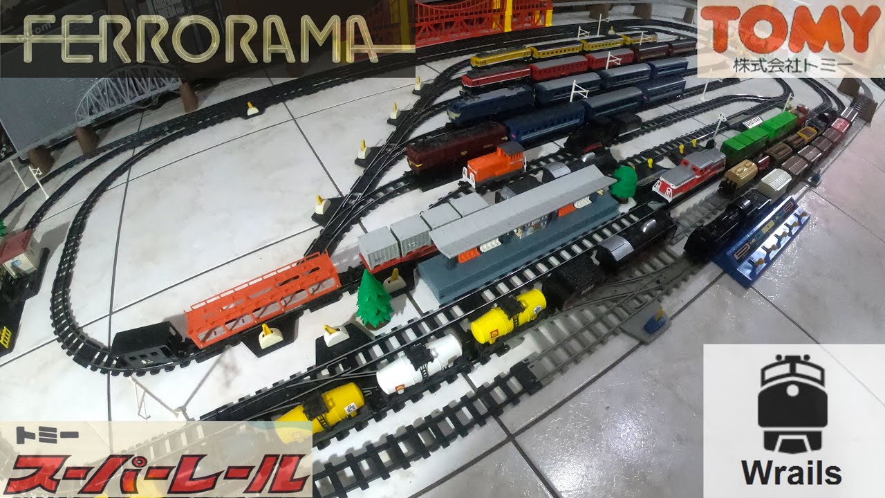 Ferrorama Estrela Tomy Super Rail Trens de Carga nas Locomotivas D 51 e DD 51 em 4 Vias !