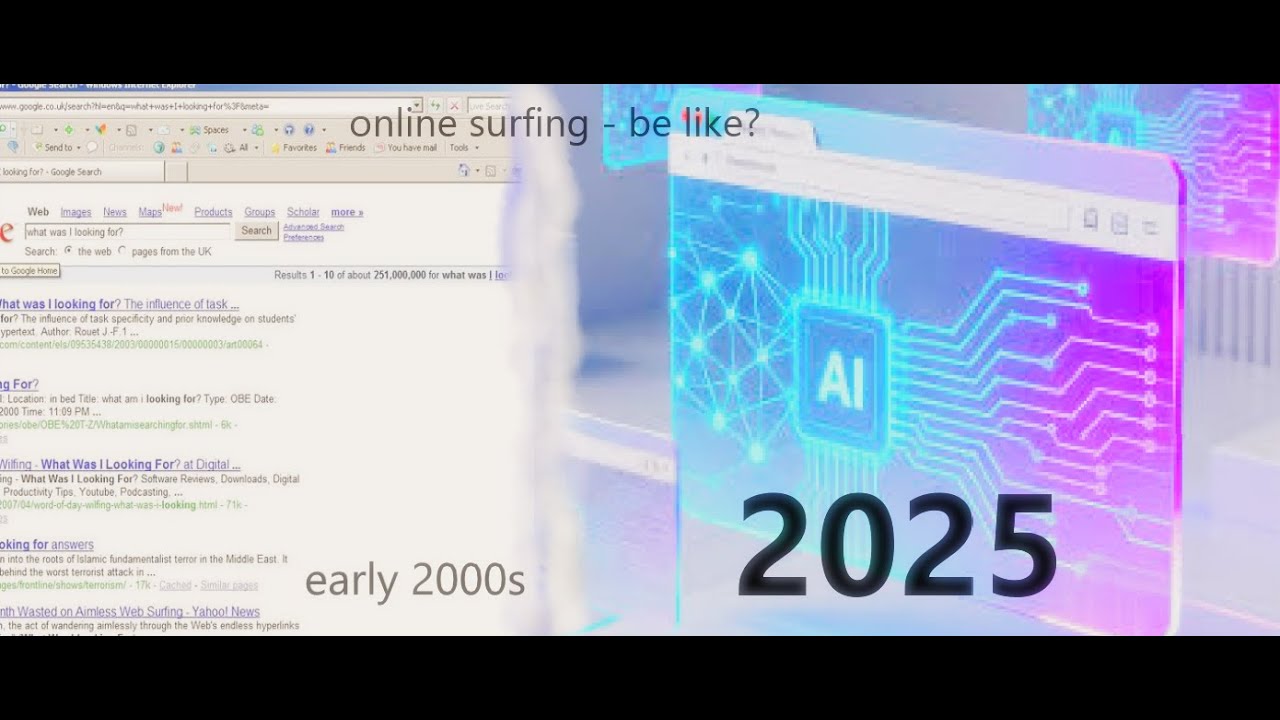 When online surfing was a lot simpler, a time before joining ONLINE, right after ONLINE stinks.