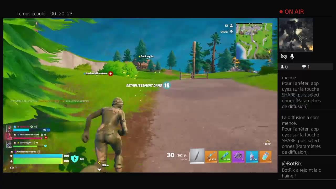 Road to unreal sur fortnite avec le compte de mon potes