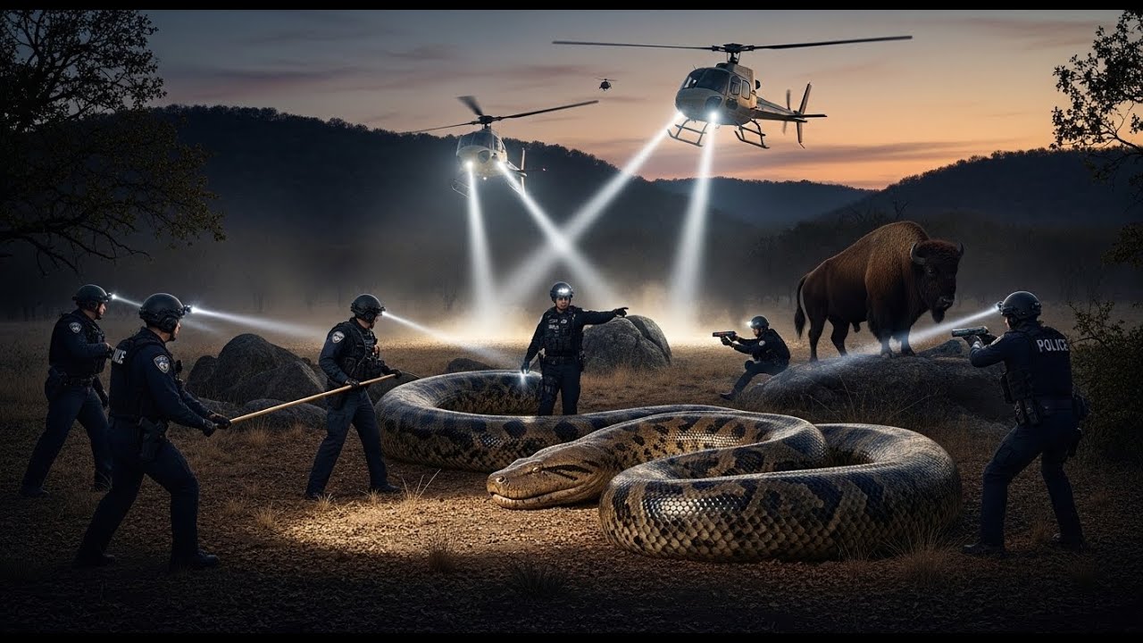 Brave Heroes Save Helpless TAMED BISON from GIANT SNAKE Terrifying Attack