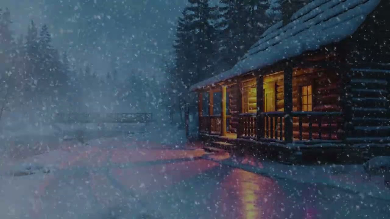 Relaxing Snowfall Sounds for Deep Sleep | Winter Ambience 10 Hours – Snowvae