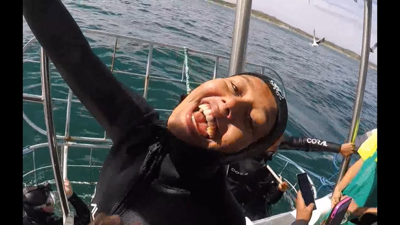 Shark Cage Diving ♥ Vlog #12 ♥ CYNGOESSOUTH