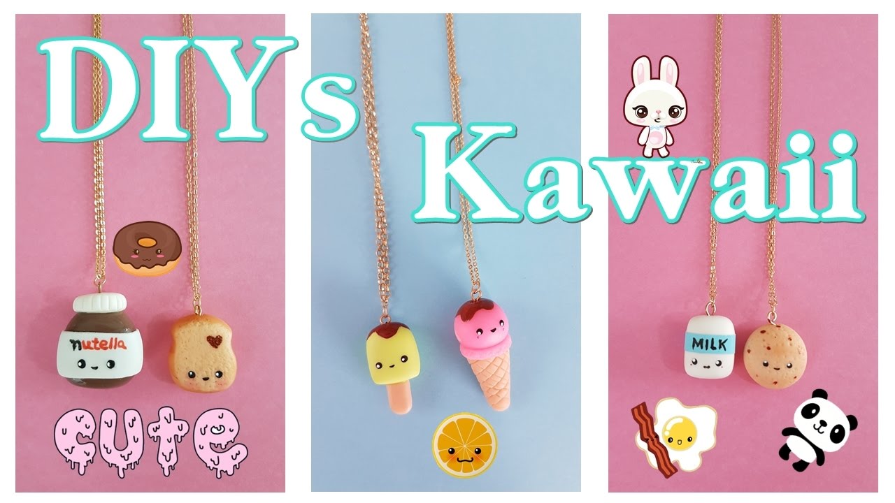 DIYs | Kawaii | Nutella e Torrada + Sorvete e Picolé +  Milk e cookie | Viviane Magalhães