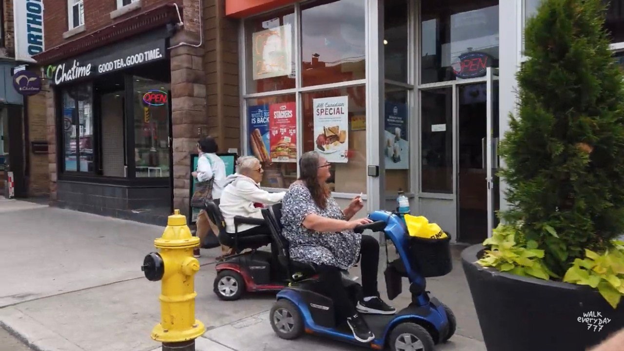 City Ride: Biking from Danforth to Leslieville - Toronto's East End (No Talking, No Music)