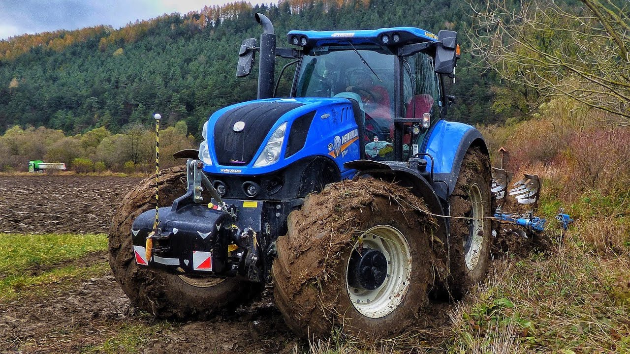 Тяжелая плуг 2023 New Holland T7.290 + Lemken Juwel 7