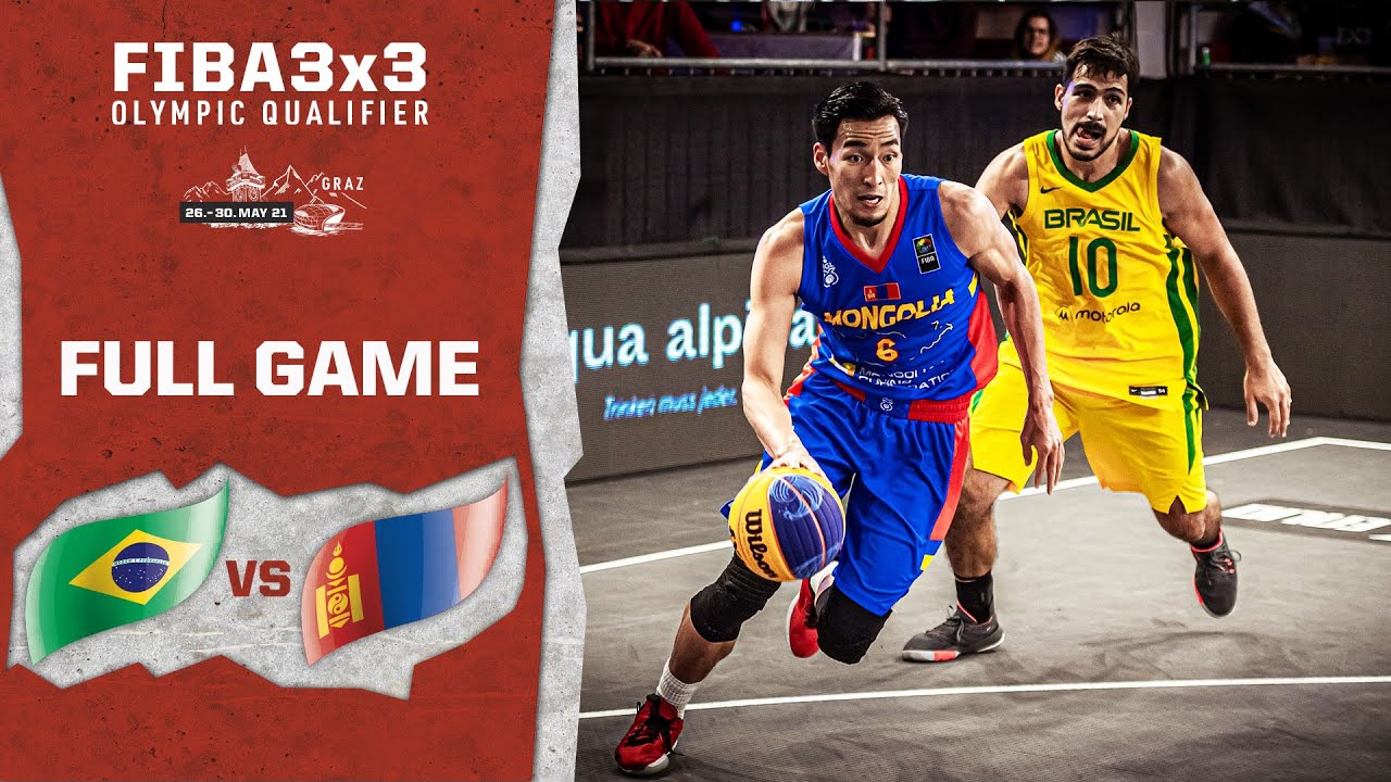 Brazil v Mongolia | Men's - Full Game | FIBA 3x3 Olympic Qualifier | 3x3 Basketball