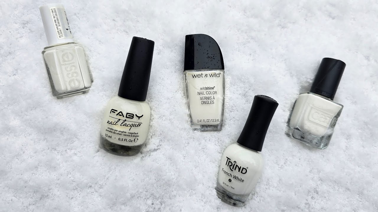 5 лаков для ногтей - CLOUD DANCER, цвет года Pantone 2026 💅❄️✨️ - femketjeNL