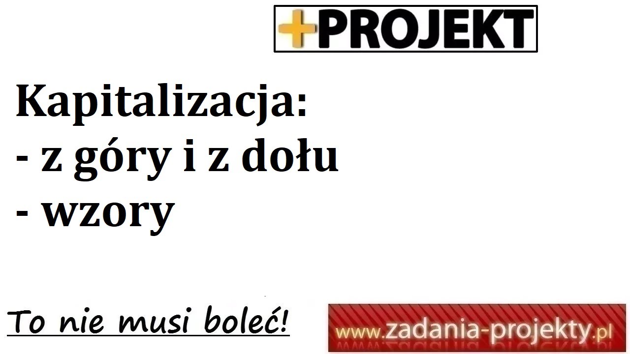 Kapitalizacja z góry a kapitalizacja z dołu - rozróżnienie na przykładzie wraz ze wzorami