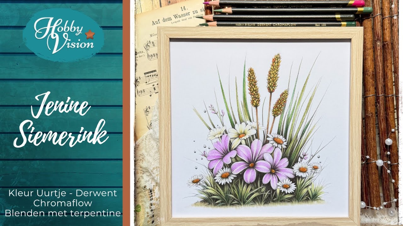 FBLive - 31-07-2026 - Jenine Siemerink - Kleur Uurtje: Derwent Chromaflow (Blenden met terpentine)
