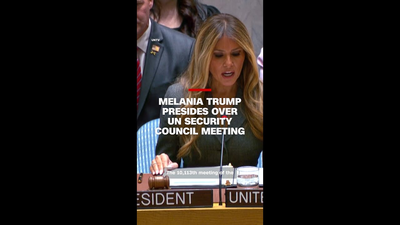 Melania Trump presides over UN Security Council meeting