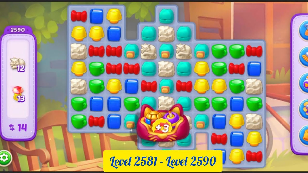 Homescapes : ( Level 2581 - Level 2590 )