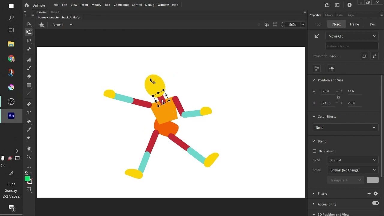 Layer Parenting Demo - Adobe Animate 2020