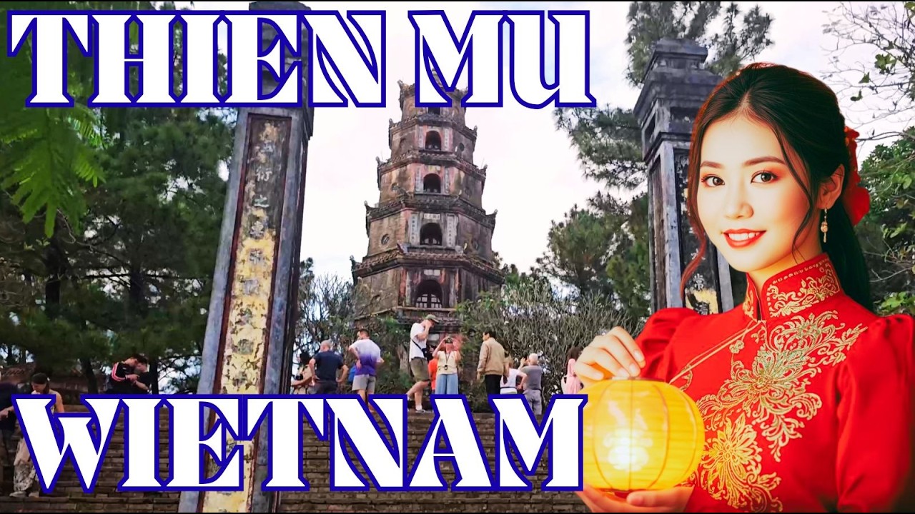 WIETNAM - THIEN MU –✨ Pagoda Niebiańskiej Damy 🌸#mikronek #travel #wietnam