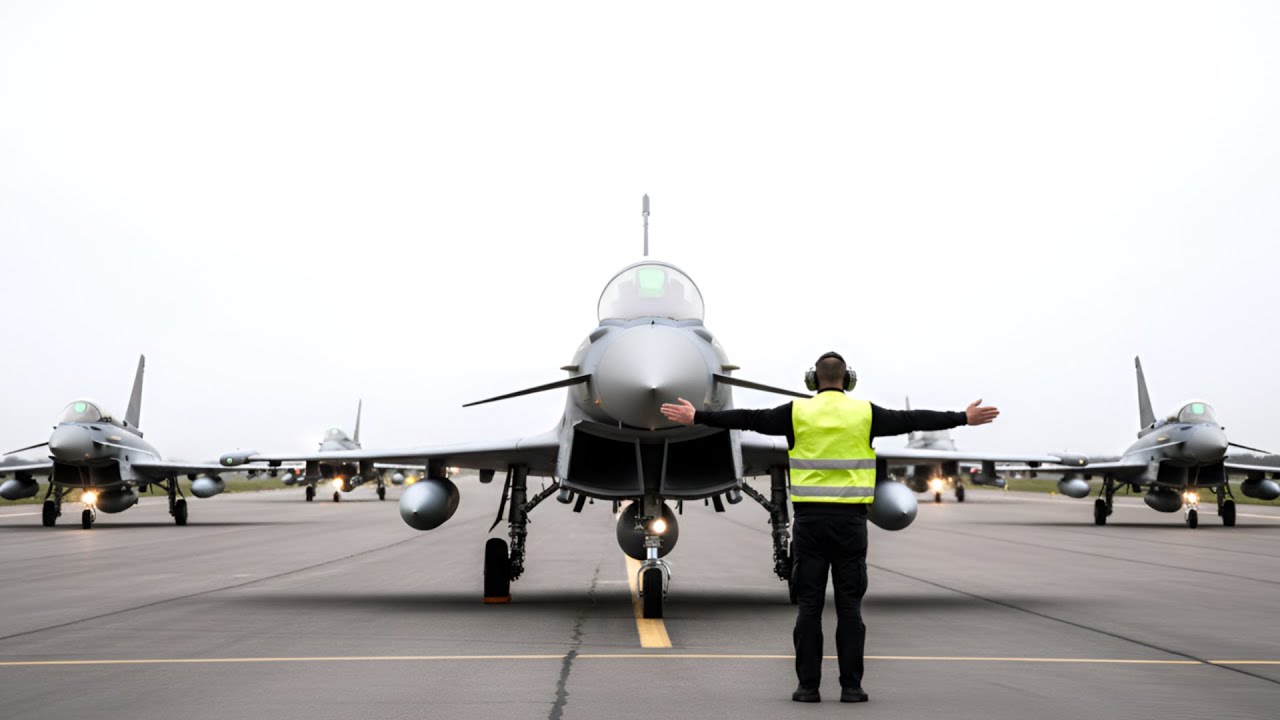 Польша ошеломлена прибытием немецких истребителей Eurofighter Typhoon на авиабазу Мальборк!